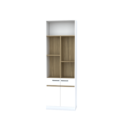 ตู้โชว์อเนกประสงค์ WISDOM DESIGN FURNITURE รุ่น CB-623 60 ซม. สีขาว/โคโค่นัท_0